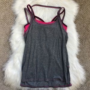 Athleta Tops - NEW Athleta 2 in 1 Strappy Built In Bra Drishti M Athleta Tops - NEW Athleta 2 in 1 Strappy Built In Bra Drishti M